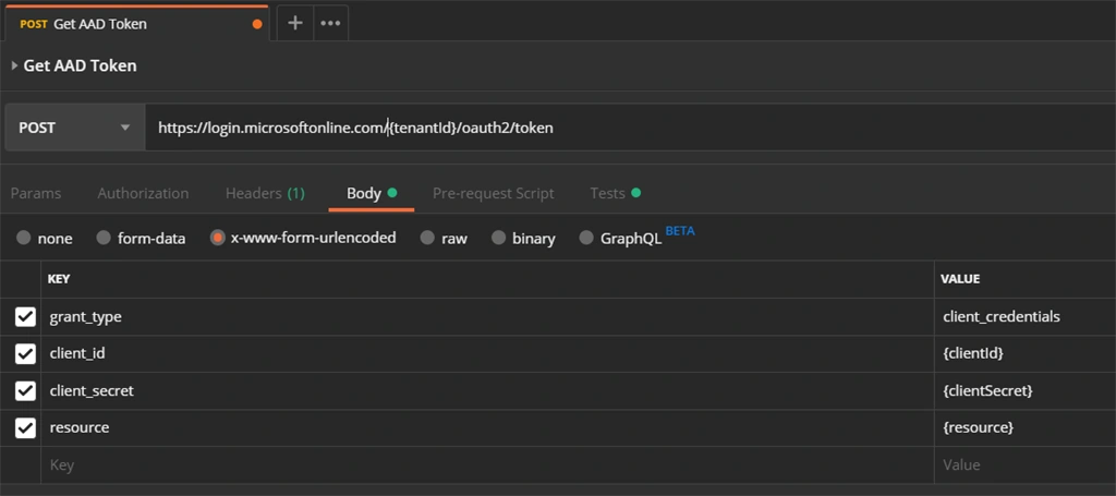 Create Azure Service Principal And Get AAD Auth Token