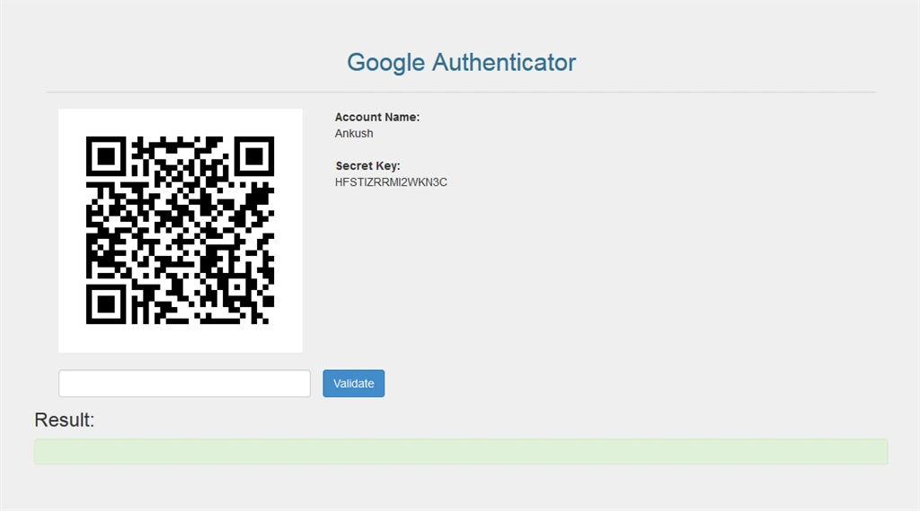 Google Authenticator In ASP.NET