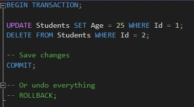 Transaction Control