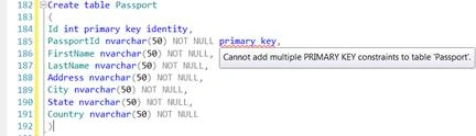 Working With SQL Table Constraints In Database