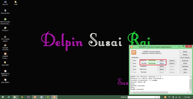xampp control panel