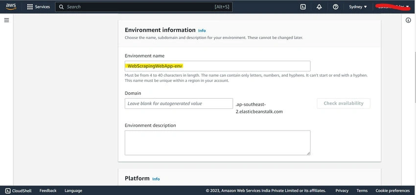 Emvironment information