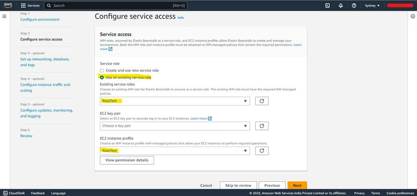 Service access