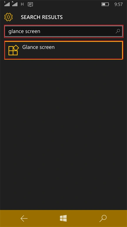 glance screen