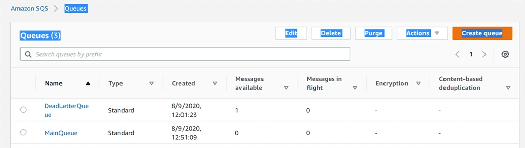 Configure Dead letter Queue in Amazon SQS