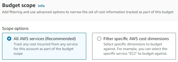 Budget Scope