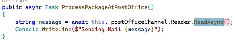 Asynchronously reads