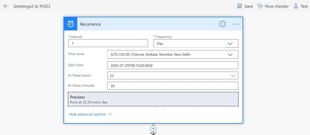 Scheduled Power Automate Flow To Send Shift Timings To All The Team
