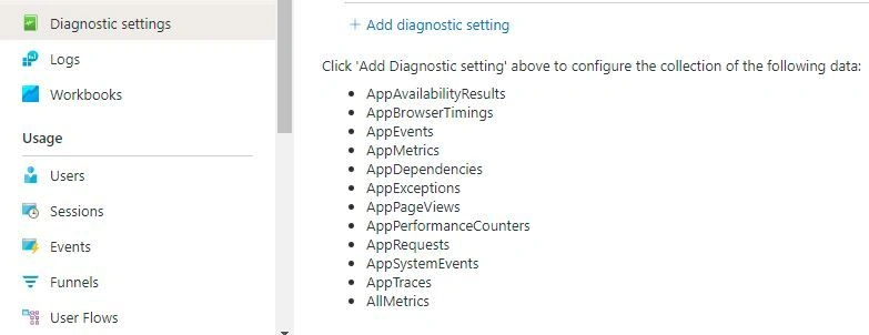 Send All Azure App Insights or Logs data to tool like Datadog