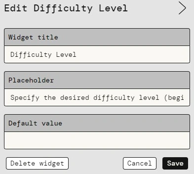 Chatbot Widget