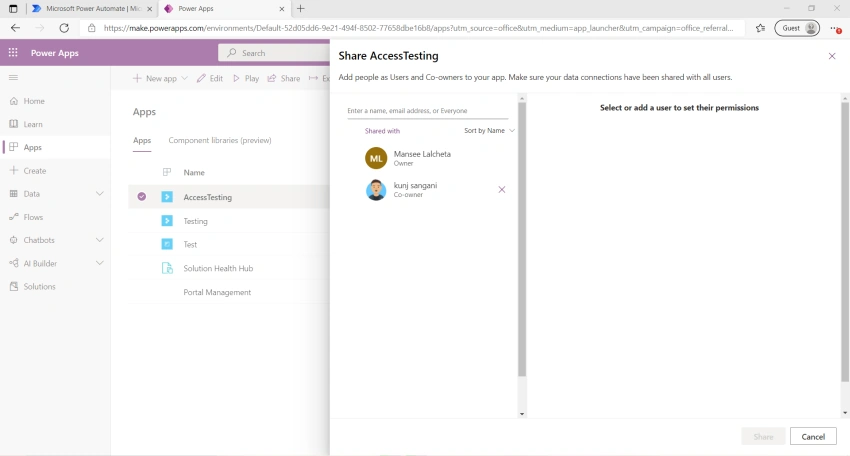 How To Fetch All The Power Apps In Tenant And Provide Access To Users