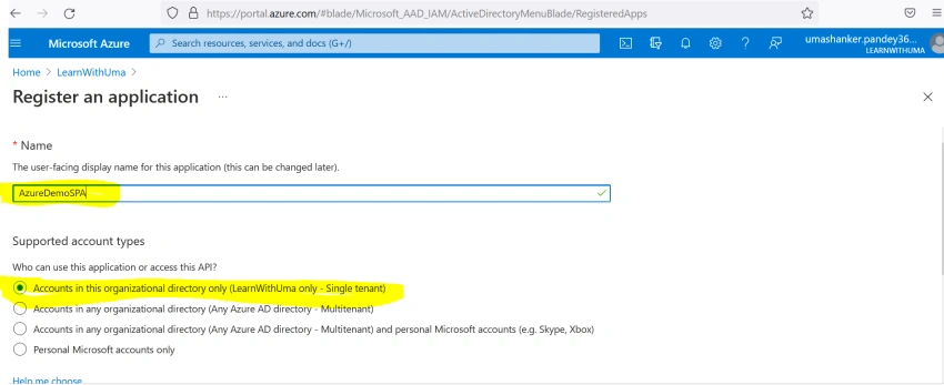 Azure AD Integration with Angular and ASP.NET Core Web API