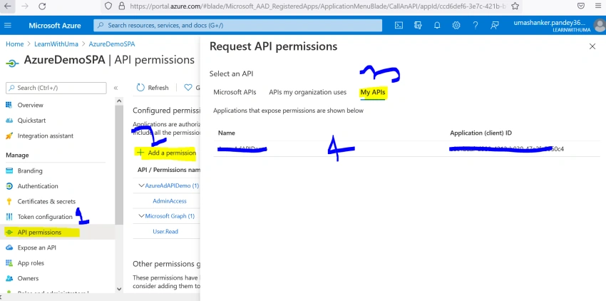 Azure AD Integration with Angular and ASP.NET Core Web API