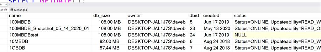 A Faster Alternative to sp_helpdb