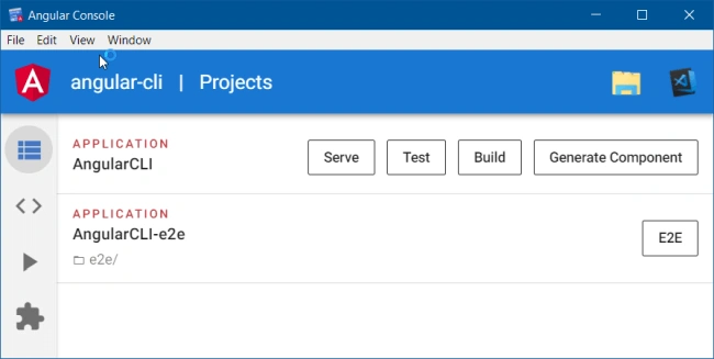 Angular Console UI For Developer
