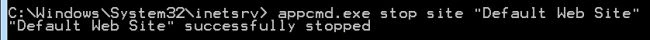 Stop Site Command