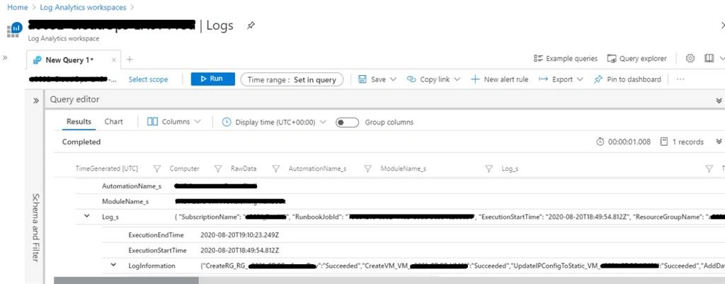 Creating an Azure API for custom logging in Azure Log Analytics