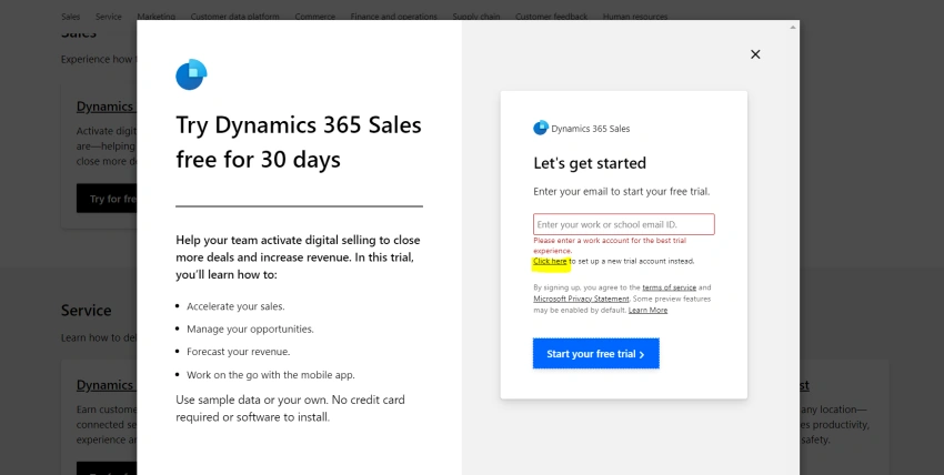 How To Create Dataverse Trial Environment
