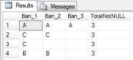 Counting Not Null Records