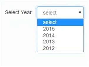 Select year