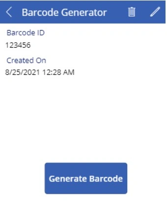Barcode with Powerapps