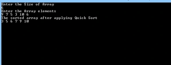 Quick Sort Algorithm