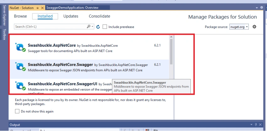 How to configure Swagger UI in Aspnet core web Api