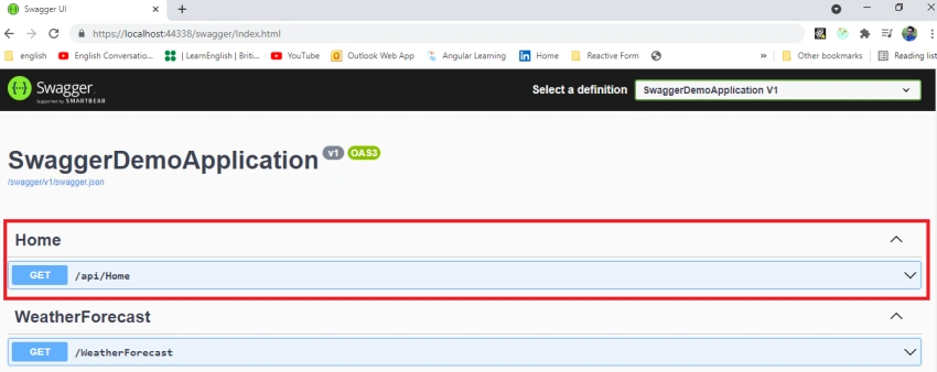 How to configure Swagger UI in Aspnet core web Api