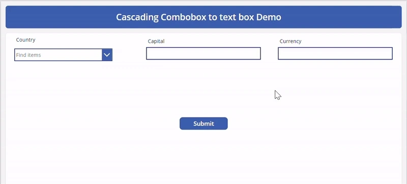 Combo box