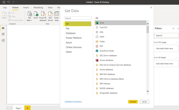 Learn About Power BI Data Source Options And SQL Database Connection