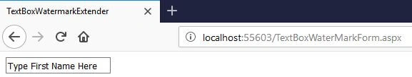 Display Watermark In ASPX Textbox Using The AJAX Control Toolkit Using ASP.NET With C#
