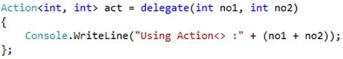 define the delegate