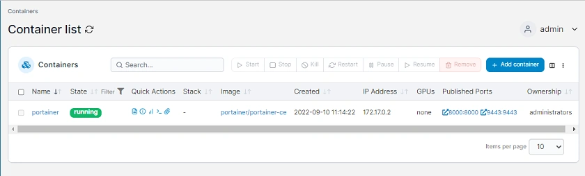Portainer Containers And Clusters Management Tool