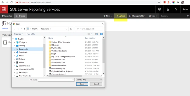 Deployment Of RDL Report File In SQL Report Server - SSRS Report