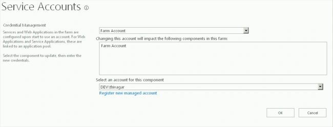 Identify The SharePoint Default Farm Account ID