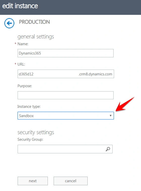 Reset your Dynamics 365