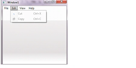 Menu control in WPF