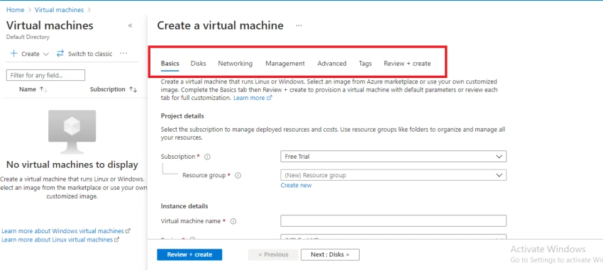 How To Create Virtual Machine Using Azure