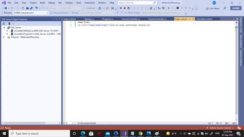 Routing In MVC Application
