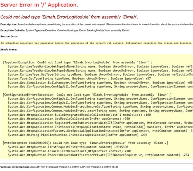 server error