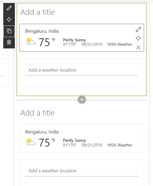 SharePoint Online Modern UI - Duplicate Section Or Webpart