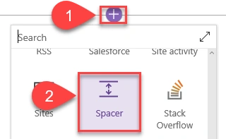SharePoint Online Modern UI - Spacer Webpart