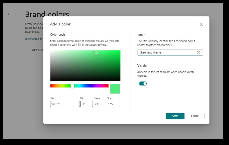 Add a color