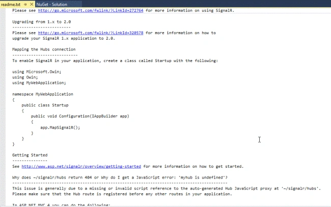 SignalR.