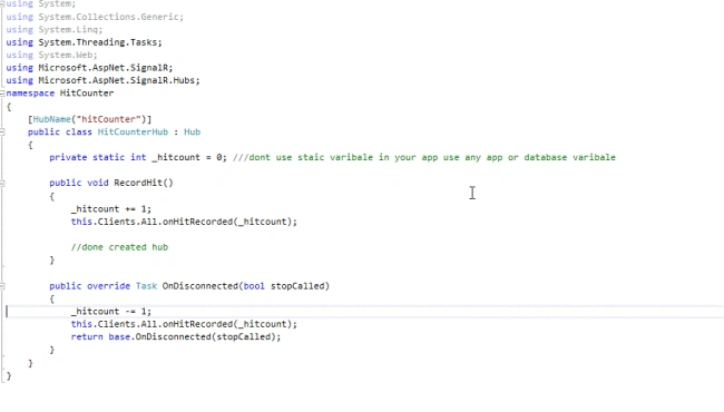SignalR.