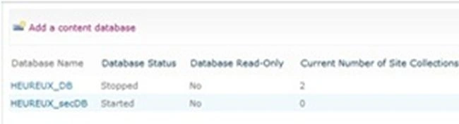 add a contact database in share point