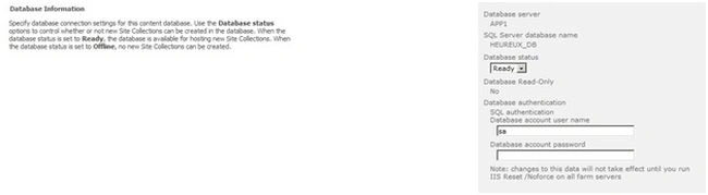 previous database