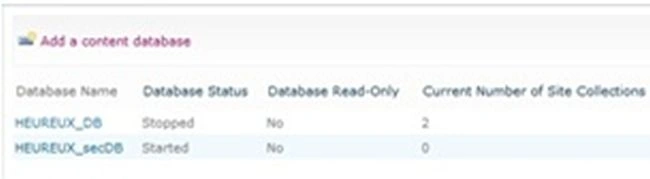 Show database