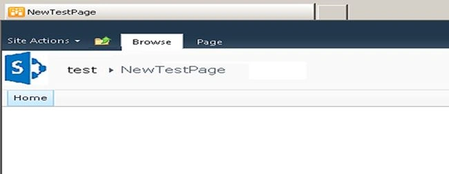 new test page