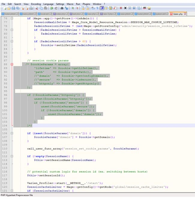 Comment code